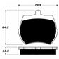 Porterfield Brake Pads for 1971 MG MIDGET w/Front Discs