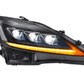 Lexus IS250/IS250C/IS350/IS220d & ISF(XE20) Black Matrix Projector Headlights (2006-2014)