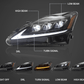 Lexus IS250/IS250C/IS350/IS220d & ISF(XE20) Black Matrix Projector Headlights (2006-2014)