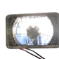 7X6 Sealed Beam LED Headlights w/ H4 Bulbs H6052 Housing Diamond Cut