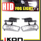 Fits 99-02 Chevyado Clear Lens Fog Light 00-06 Suburban Tahoe+Hid6000K