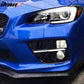 2015-2017Â Subaru WRX Sti White DRL & Amber Switchback Fog Light Covers