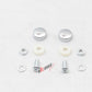 2PC Chrome Steel License Plate Frame + Screw Cap Car Truck Van SUV