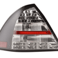 Mercedes Benz C-Class (203) Sedan Black LED Taillights Set (2005-2007)