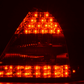Mercedes Benz C-Class (203) Sedan Black LED Taillights Set (2005-2007)