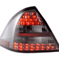 Mercedes Benz C-Class (203) Sedan Chrome Smoke LED Taillights Set (2005-2007)