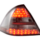 Mercedes Benz C-Class (203) Sedan Chrome Smoke LED Taillights Set (2005-2007)
