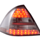 Mercedes Benz C-Class (203) Sedan Chrome Smoked LED Taillights Set (2001-2004)