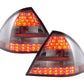 Mercedes Benz C-Class (203) Sedan Chrome Smoked LED Taillights Set (2001-2004)