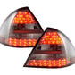 Mercedes Benz C-Class (203) Sedan Chrome Smoke LED Taillights Set (2005-2007)