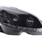Mercedes Benz C-Class (204) Black LED Headlights with Daytime Running Lights (2007-2010)