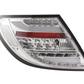 Mercedes Benz C-Class (204) Chrome Clear LED Taillights Set (2007-2011)