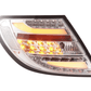 Mercedes Benz C-Class (204) Chrome Clear LED Taillights Set (2007-2011)