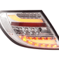 Mercedes Benz C-Class (204) Chrome Clear LED Taillights Set (2007-2011)