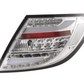 Mercedes Benz C-Class (204) Chrome Clear LED Taillights Set (2007-2011)