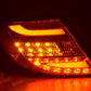Mercedes Benz C-Class (204) Chrome Clear LED Taillights Set (2007-2011)