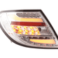Mercedes Benz C-Class (204) Chrome Clear LED Taillights Set (2012-2014)