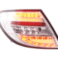 Mercedes Benz C-Class (204) Chrome Clear LED Taillights Set (2012-2014)