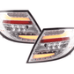 Mercedes Benz C-Class (204) Chrome Clear LED Taillights Set (2012-2014)