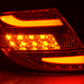 Mercedes Benz C-Class (204) Chrome Clear LED Taillights Set (2012-2014)