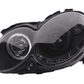 Mercedes Benz CLK (209) Black LED Headlights with Daytime Running Lights (2004-2009)