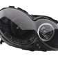 Mercedes Benz CLK (209) Black LED Headlights with Daytime Running Lights (2004-2009)