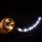 Mercedes Benz CLK (209) Black LED Headlights with Daytime Running Lights (2004-2009)
