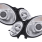 Mercedes Benz E-Class (211) Chrome Headlight Set (2002-2006)