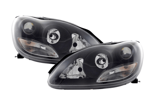 Mercedes Benz S-Class (220) Black Headlight Set (1998-2001)