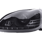 Mercedes Benz S-Class (220) Black LED Headlights with Daytime Running Lights (1998 - 2005)