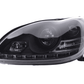 Mercedes Benz S-Class (220) Black LED Headlights with Daytime Running Lights (2002-2005)