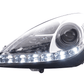 Mercedes Benz SLK (171) Chrome LED Headlights with Daytime Running Lights (2004-2011)