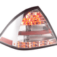 Mercedes W203 Chrome Clear LED Tail Lights (2001-2004)