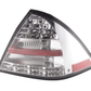 Mercedes W203 Chrome Clear LED Tail Lights (2001-2004)