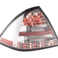 Mercedes W203 Chrome Clear LED Tail Lights (2005-2007)