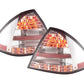 Mercedes W203 Chrome Clear LED Tail Lights (2005-2007)