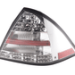 Mercedes W203 Chrome Clear LED Tail Lights (2005-2007)