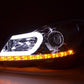 Mercedes W204 C-Class Chrome LED Headlights with DRL (2011 - 2014)