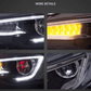 Mitsubishi Lancer Evo X GSR 10th Gen (CZ4A) Demon Eyes Dual Beam Projector Headlights (2008-2017)