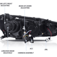 Mitsubishi Lancer Evo X GSR 10th Gen (CZ4A) Demon Eyes Dual Beam Projector Headlights (2008-2017)
