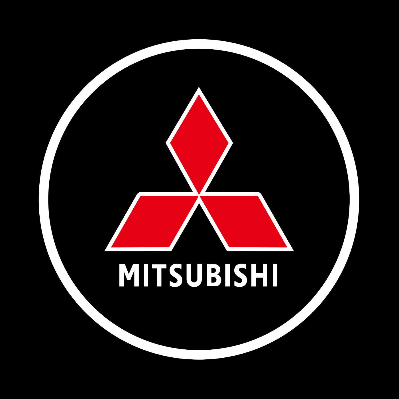 MITSUBISHI Outlander 4th Gen Door Stick On Puddle Lights Various Designs 2022-2026