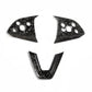 Model 3 / Y Steering Wheel Middle Trim Cover - Carbon Fiber Interior Mods