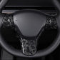Model 3 / Y Steering Wheel Patch - Carbon Fiber Interior Mods