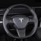 Model 3 / Y Steering Wheel Patch - Carbon Fiber Interior Mods