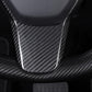 Model 3 / Y Steering Wheel Patch - Carbon Fiber Interior Mods