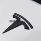 Model 3 / Y T Logo Overlay Front & Rear - Real Carbon Fiber Exterior