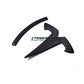 Model 3 / Y T Logo Overlay Front & Rear - Real Carbon Fiber Exterior