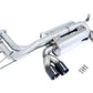 Megan Racing Axle Back Exhaust for 2001-2006 BMW M3 - T-304 Stainless, Dual Tip