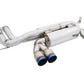 Megan Racing Axle Back Exhaust for 2001-2006 BMW M3 - T-304 Stainless, Dual Tip