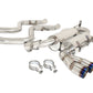 Megan Racing Axle-Back Exhaust - 2.5" Piping, Quad 3" Stainless Black Chrome Tips for 2008-2011 BMW M3 Base